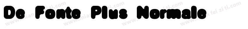 De Fonte Plus Normale字体转换